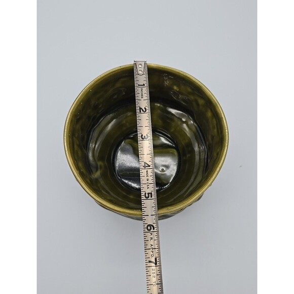 MCM Vintage Planter Avocado Green Embossed Fruit - Picture 7 of 10